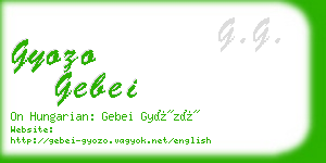 gyozo gebei business card